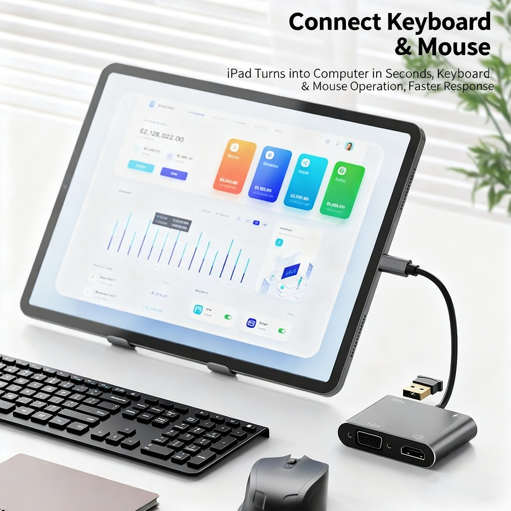 Type-C docking station to HD 4K 30Hz network card USB 3.0 converter - wholesale from manufacturer.