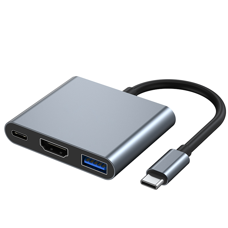 type-c拓展坞转高清4K30Hz网卡USB3.0厂家批发hub3.0转换器