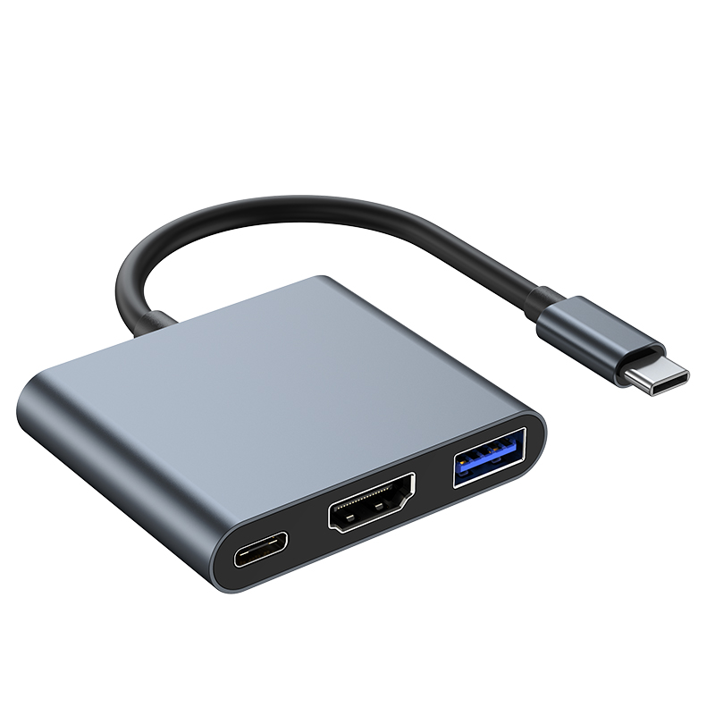 type-c拓展坞转高清4K30Hz网卡USB3.0厂家批发hub3.0转换器