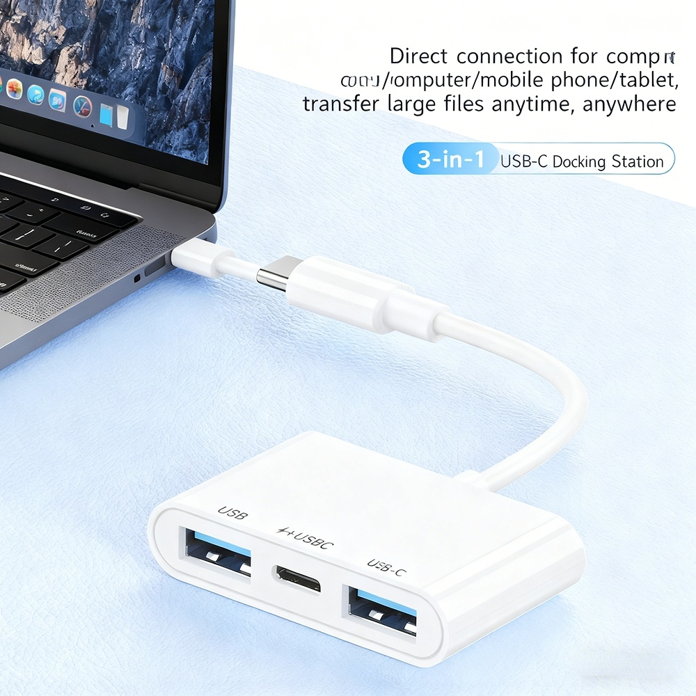 Type-C OTG Multifunctional Adapter: All-in-One Hub for Mobile Phones — PD Fast Charging, Data Conversion, and Card Reader