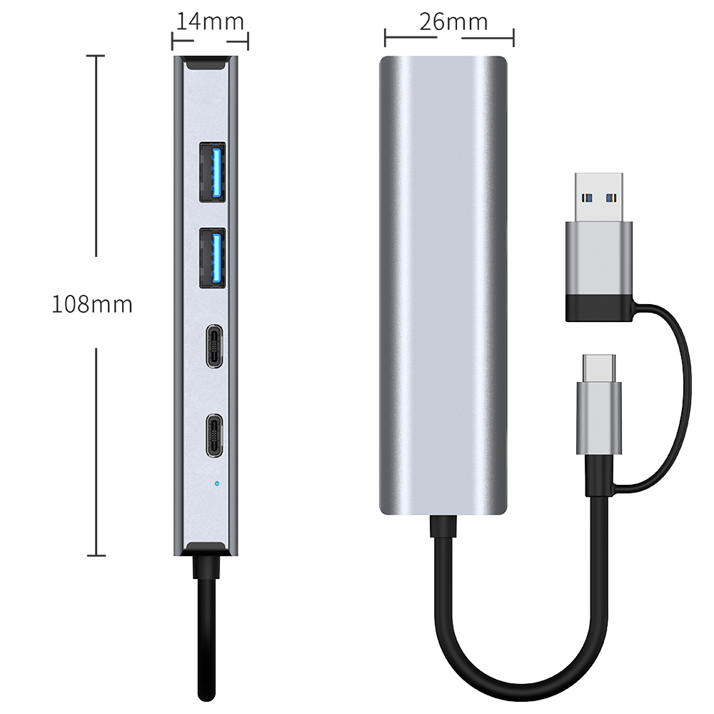 RJ45 2.5Gbps Wired Network Adapter / USB Gigabit Ethernet Adapter — Factory Stock, OEM Customization Available, 48-Hour Shipping