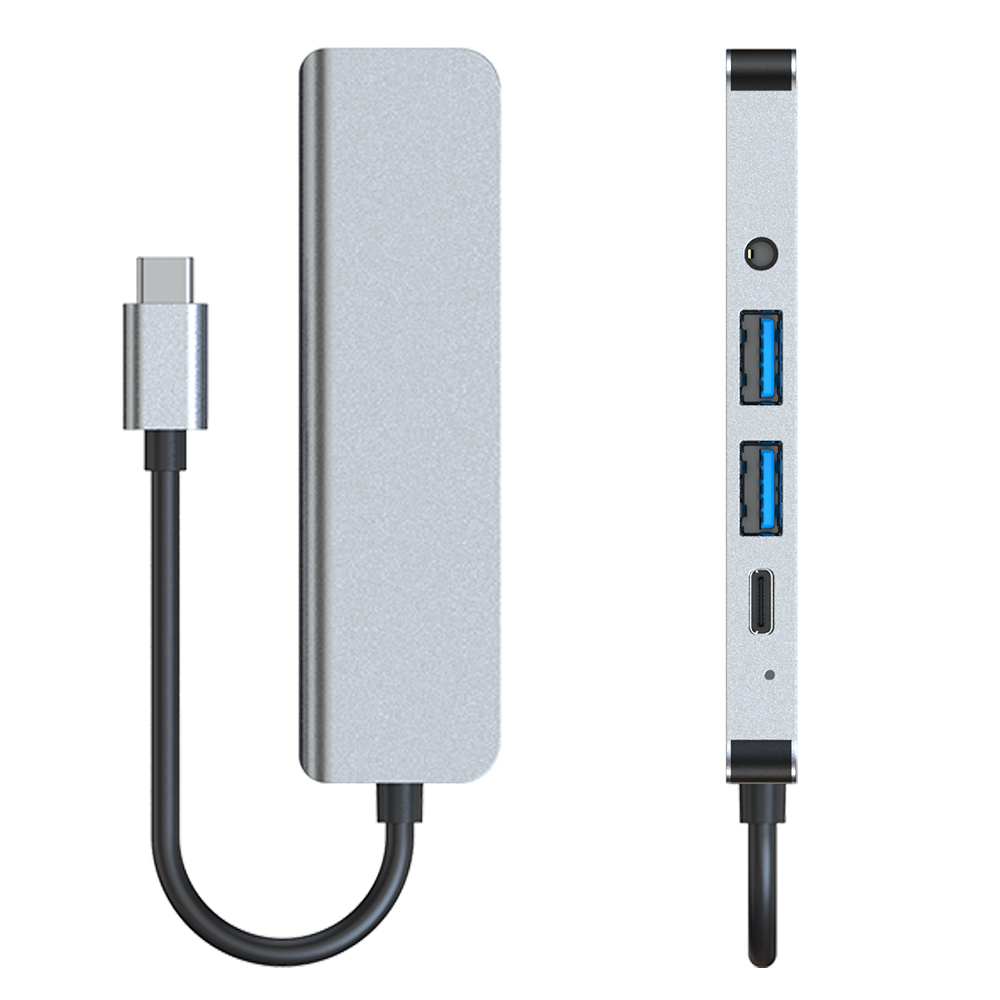 USB 3.0 Type-C expansion dock Audio Hub is suitable for Apple and Huawei computer expansion docks