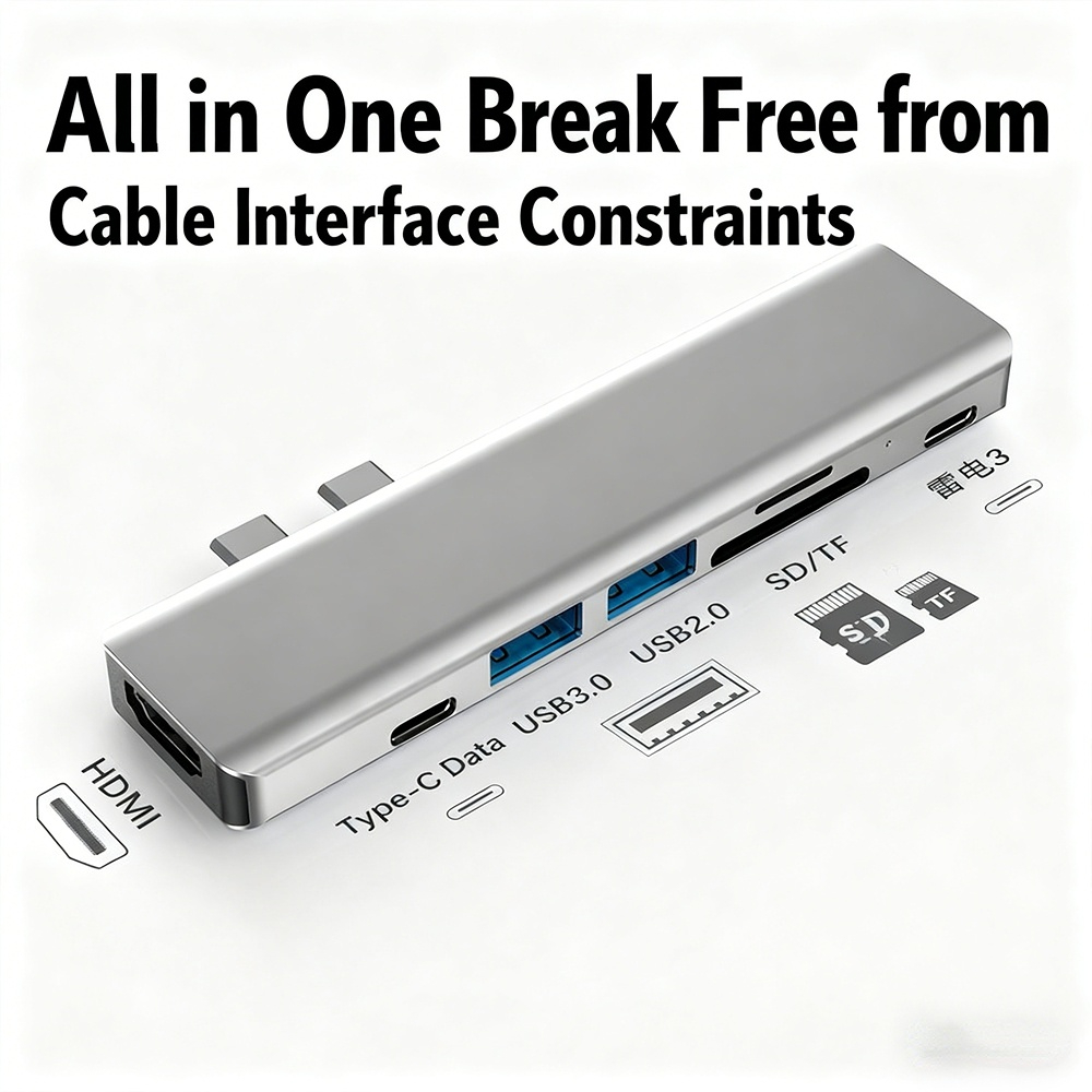 Apple computer adapter 3.0 hub Thunderbolt 3 for MacBook Apple docking station
