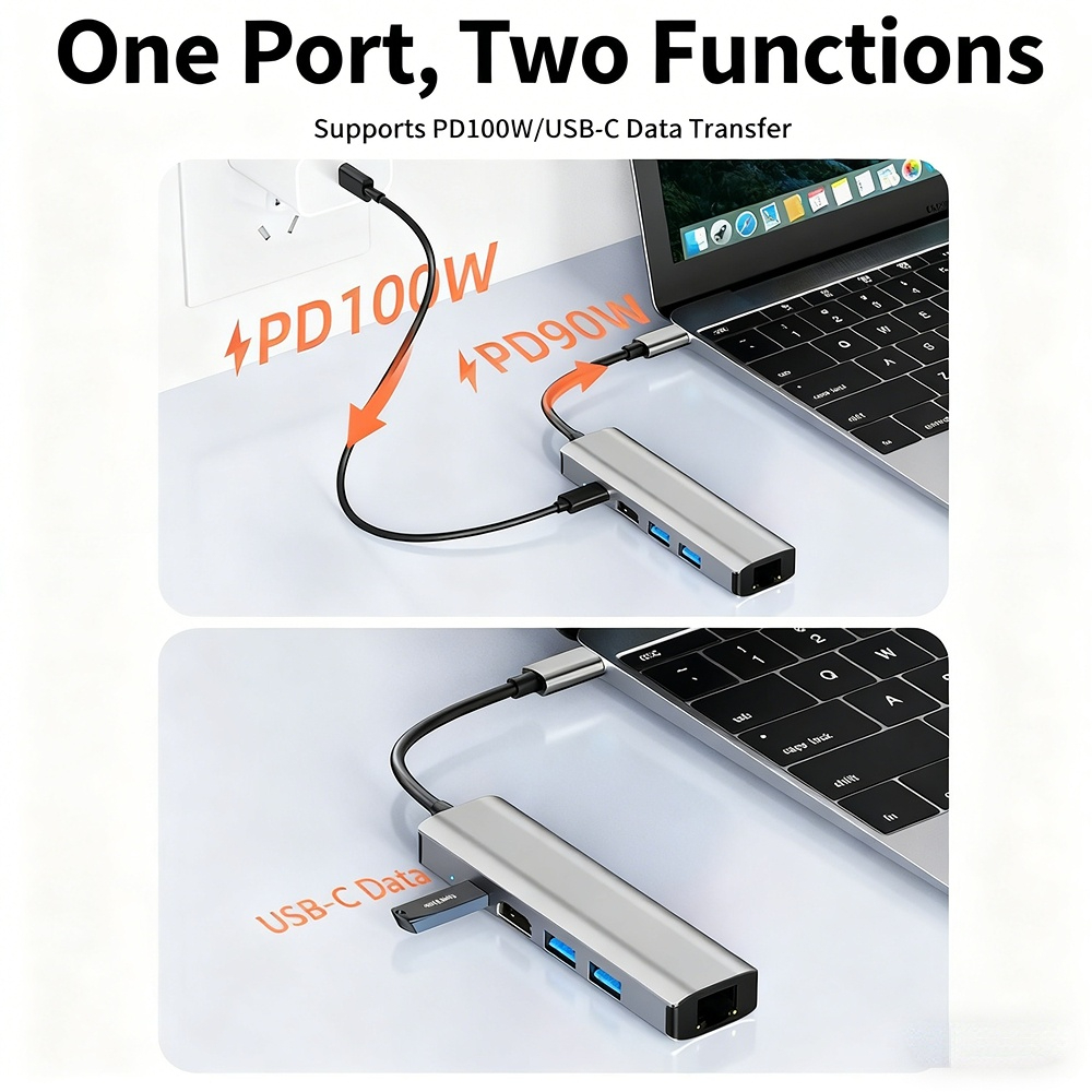 Ethernet 3.0 converter, RJ45 wired network card, Type-C to computer network cable, USB 100Mbps network card