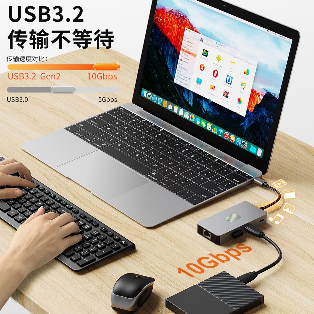 高清4K60h同显多屏11合一扩展坞源头工厂OEM定制48小时发货 编
