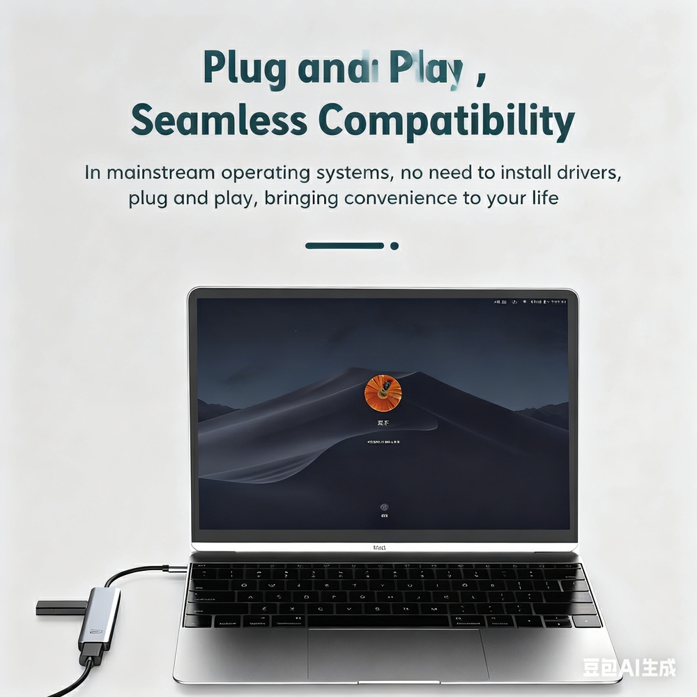 Factory-customized 7-in-1 docking station, Type-C hub 3.0, compatible with Apple and Huawei USB extenders.