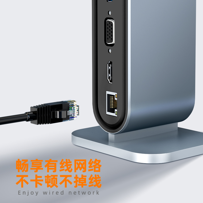 hub扩展转换器12合1拓展坞雷电3 4k60hz双屏工厂现货