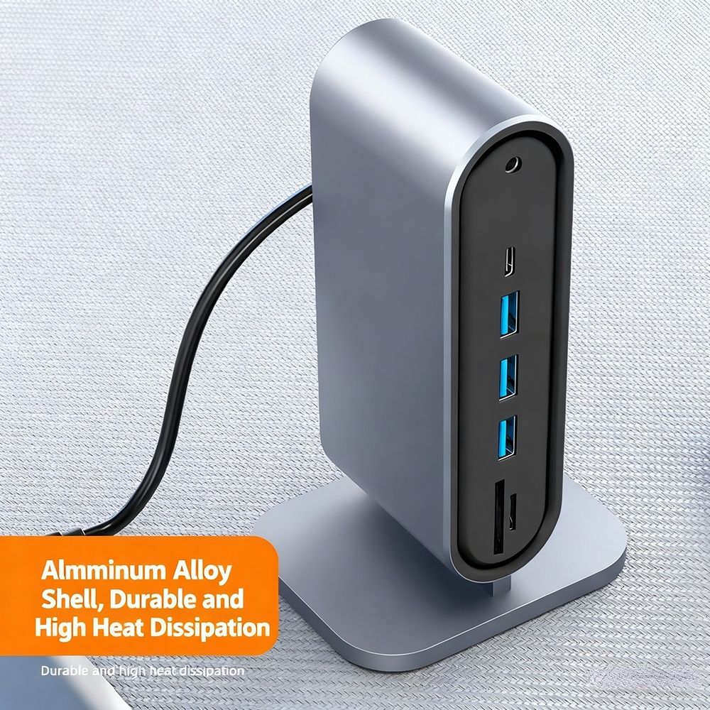 12-in-1 Hub Expansion Converter, Thunderbolt 3 4K 60Hz Dual Screen, Factory Direct Stock