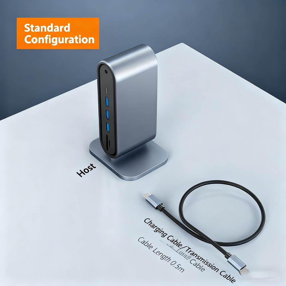12-in-1 Hub Expansion Converter, Thunderbolt 3 4K 60Hz Dual Screen, Factory Direct Stock