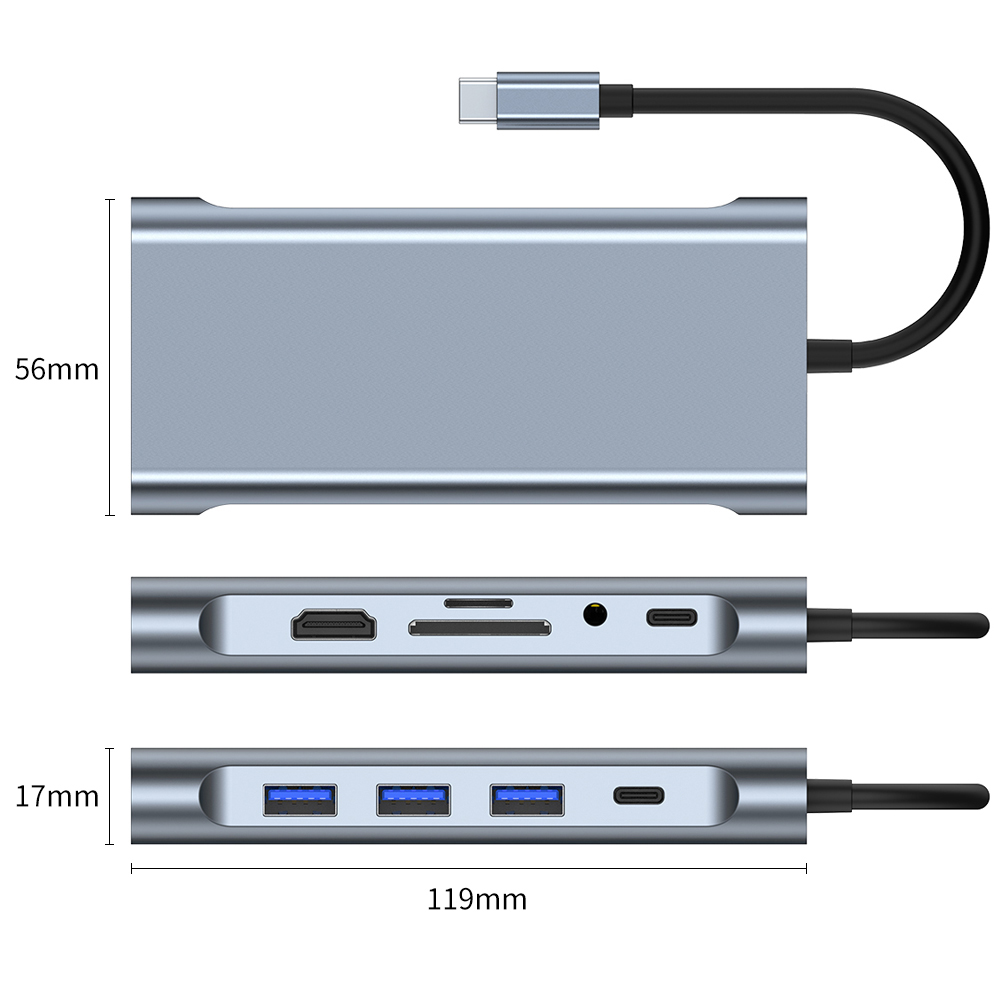 typec扩展适用华为笔记本usb苹果macbookpro电脑转换器