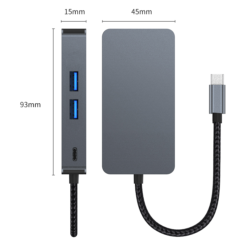 高清4K60h同屏9合一usb3.0 网口sd tf现货48小发type-c扩展坞