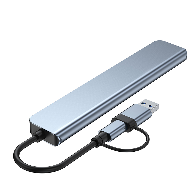 usb type c分线器hub七八合一工厂现货OEM定制48小时发货