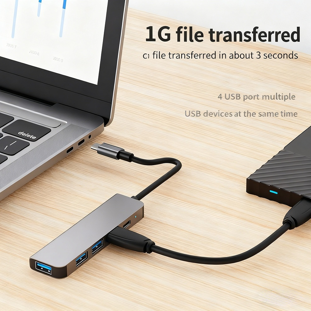 Amazon 1-to-4 USB 3.0 splitter, 7-in-1 hub, source factory, in stock, OEM customization available.