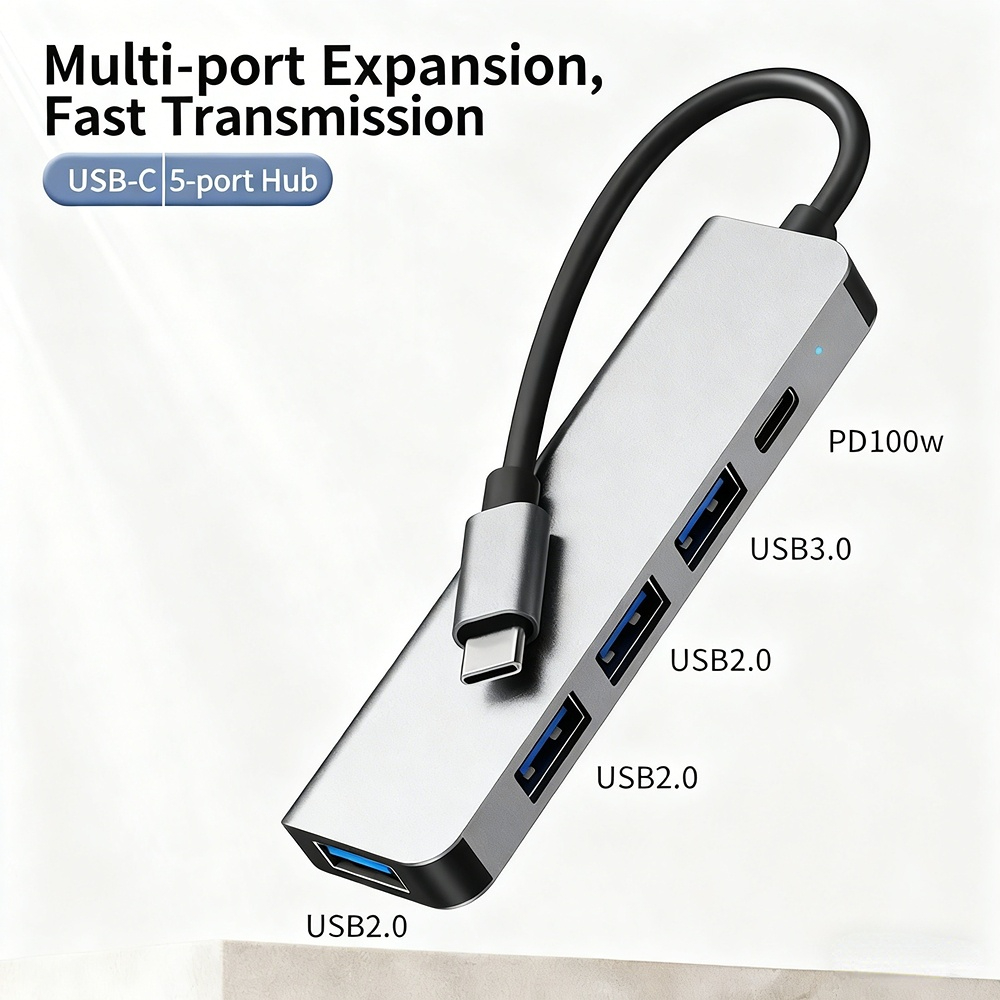 Amazon 1-to-4 USB 3.0 splitter, 7-in-1 hub, source factory, in stock, OEM customization available.